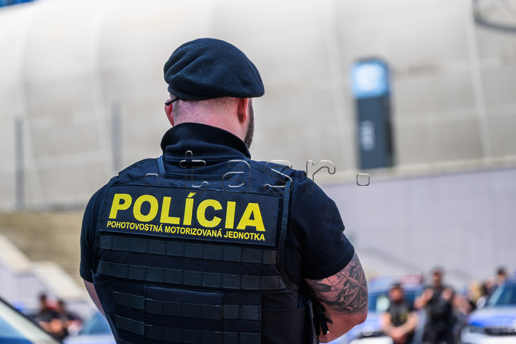 Tlačová konferencia ministra vnútra SR Matúša Šutaja Eštoka a prezidentky Policajného zboru Jany Maškarovej k opatreniam ministerstva vnútra v súvislosti s pripravovanými ME do 21 rokov vo futbale